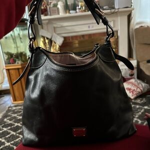 Dooney & Bourke Black Leather Hobo Bag
